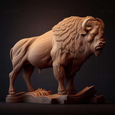 3D model Bison (STL)